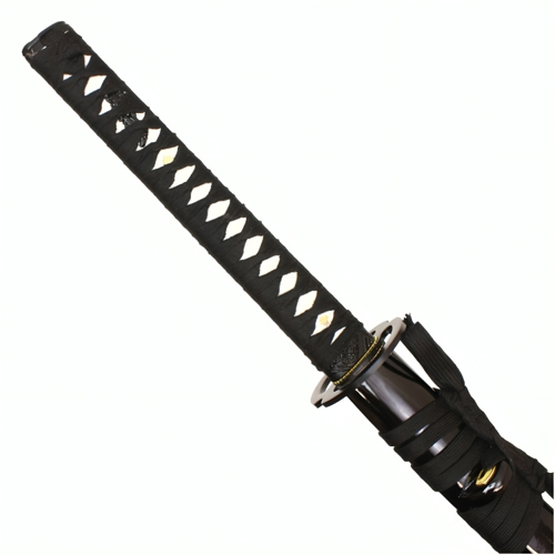 41.5-Inch Black Katana w/ Blue Blade