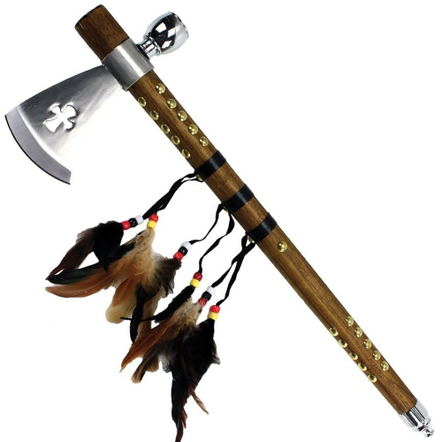 19'' Tomahawk w/ Beaded Feather