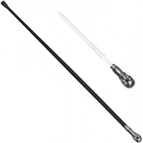 Walk with confidence using the Neptune Skull Walking Cane, concealing a 13.5-inch hidden steel dagger. Elevate your style with this unique and discreet edged accessory.