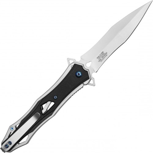 Unleash the power of the Neptune Milspec Steel Folding Pocket Dagger in sleek black. Durable, versatile, and perfect for various tasks, it's a must-have for outdoor enthusiasts and everyday carry.