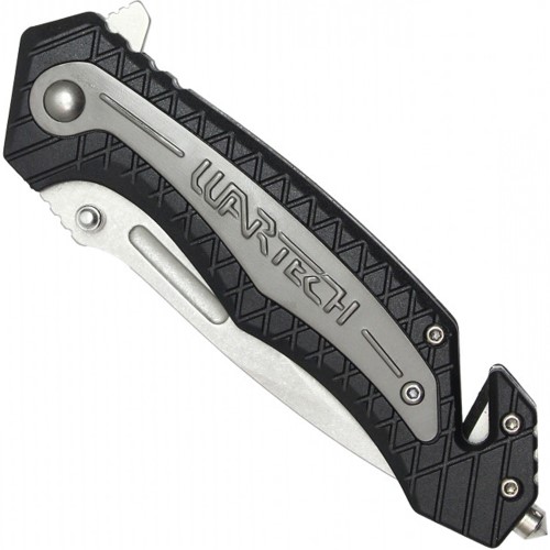 Discover versatility with the Neptune Two-Tone Folding Pocket Knife in striking grey and black. Perfect for everyday use, its sleek design ensures both functionality and style.