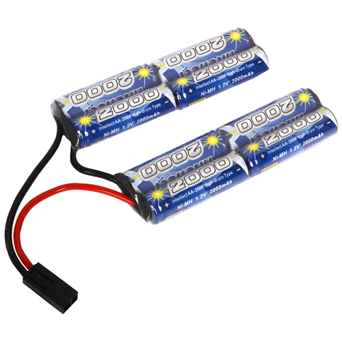 9.6V- 2000 mAh Double Twin Battery