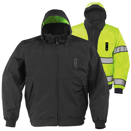 Propper Black Defender Halo II Reversible Hi Visibility Duty Jacket