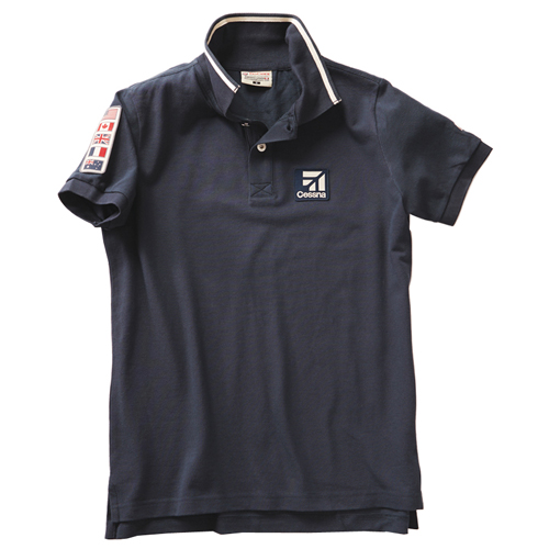 Cessna Flight Polo T-Shirt - Navy