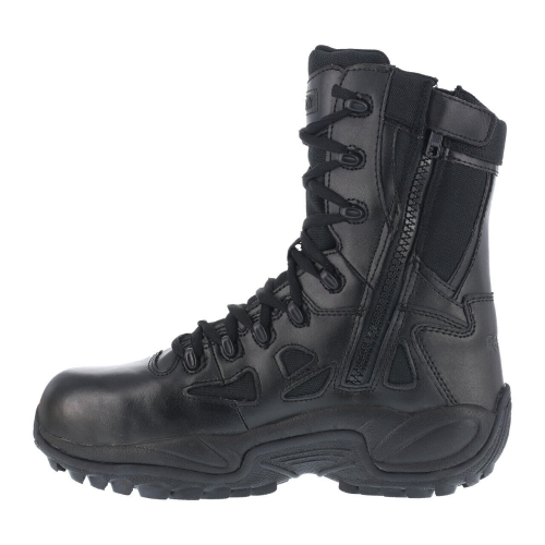 Reebok Mens Stealth 8 Inch Boot with Side Zipper - Size 11.5