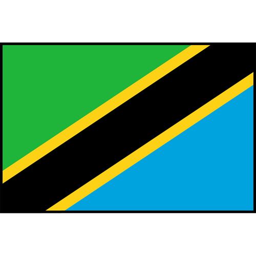 Tanzania Flag Printed Patch