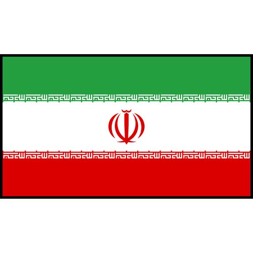 Iran Flag Printed Patch
