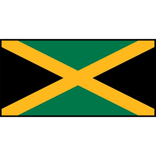 Jamaica Flag Printed Patch
