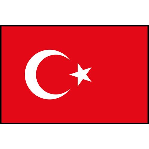 Turkey Flag Printed Patch