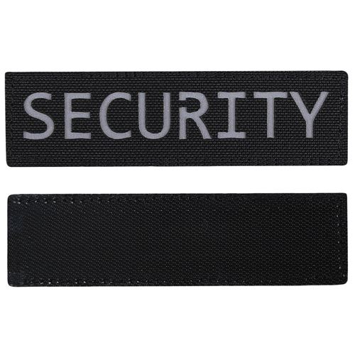 Security Laser Cut Patch Black/Reflective-L