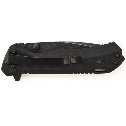 SCH501 Blackwash Finished 9Cr18Mov Steel Blade Folding Knife