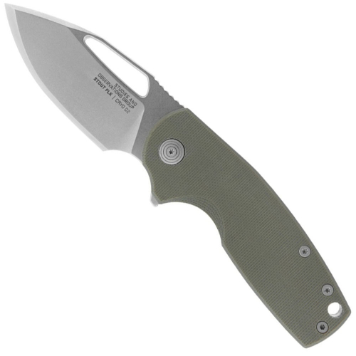 X Mikkel Collaboration Stout Folding Knife - OD Green&Silver 