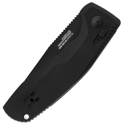 TAC AU Folding Knife - Straight Edge - Black