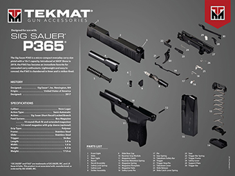 TekMat P365 Gun Cleaning Mat