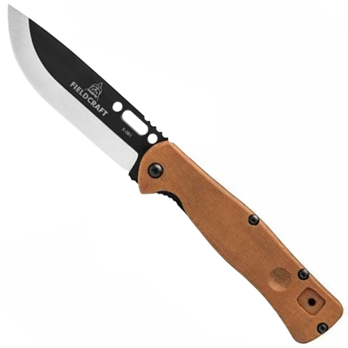 Fieldcraft Canvas Micarta Handle Folding Knife