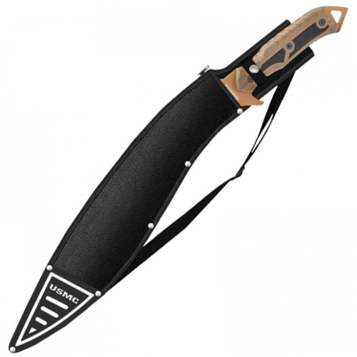 USMC Sawback Kukri Machete W/ Sheath