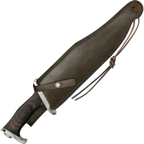 Hibben III Bowie Knife Replica: Wood. Authentic design. Buy now at BuyCamouflage.com.