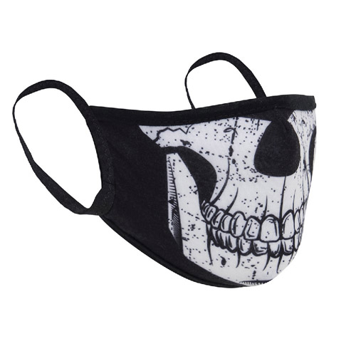 Half Skull Reusable 3-Layer Face Mask