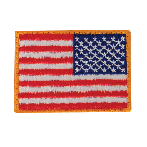 Mini US Flag Patch With Hook Back