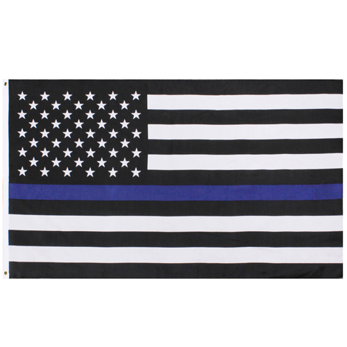 Thin Blue Line U.S. Flag