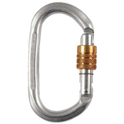Ultra Force Hard Steel Modified D Key ScreW Gate Carabiner
