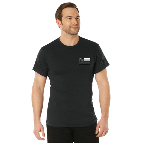 Honor and Respect 2-Sided Thin Blue Line Flag T-Shirt