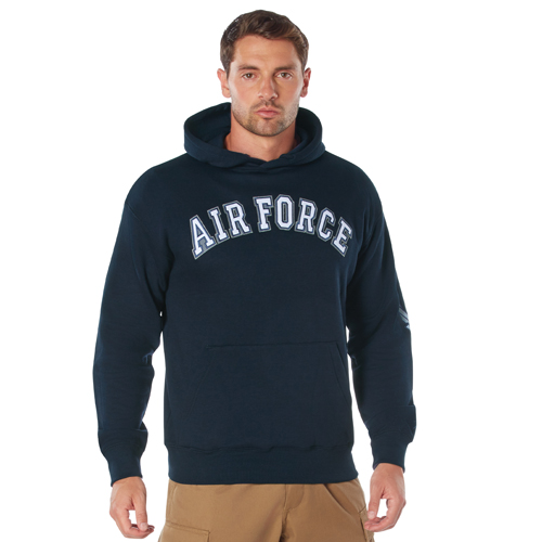 Mens Air Force Military Embroidered Pullover Hoodies