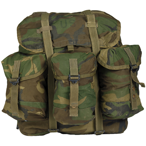 Ultra Force GI Issue Surplus Medium Camo Alice Pack W Frame