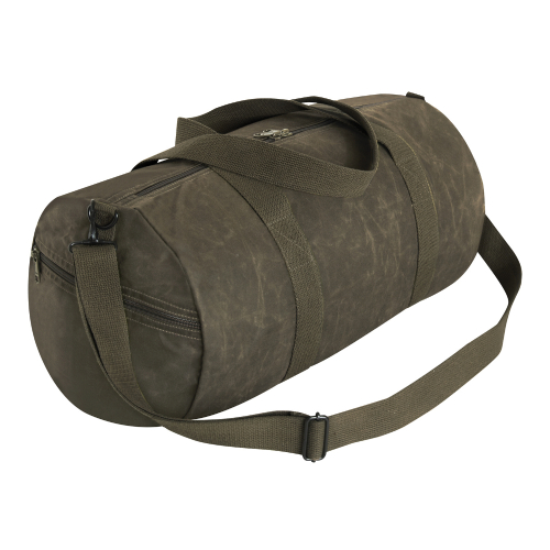 Waxed Canvas Shoulder Duffle Bag