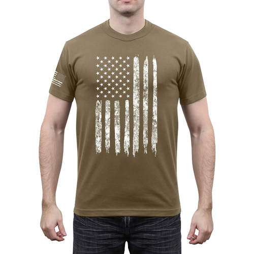 Athletic Fit US Flag  T-Shirt