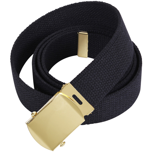 54 Inch Military Gold Buckle Web Belts