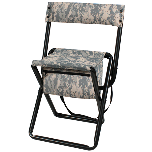 Deluxe Camo Stool w/ Pouch Back