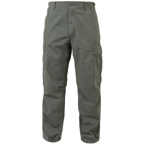 Mens Vintage Vietnam Rip-Stop Fatigue Pant