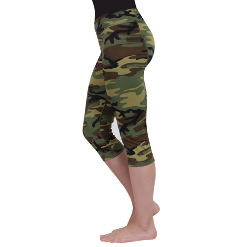 Women Camo Workout Performance Capri