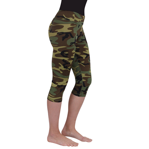 Women Camo Workout Performance Capri