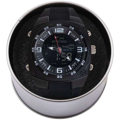 Military Style Analog & Digital Display Watch - XLarge 