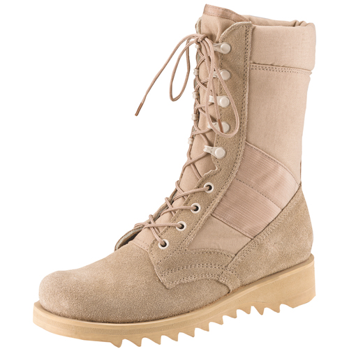 GI Type Ripple Sole Desert Tan Jungle Boots