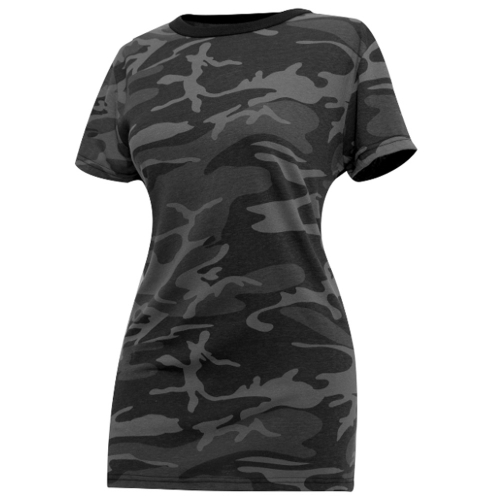 Womens Long Length Camo T-Shirt