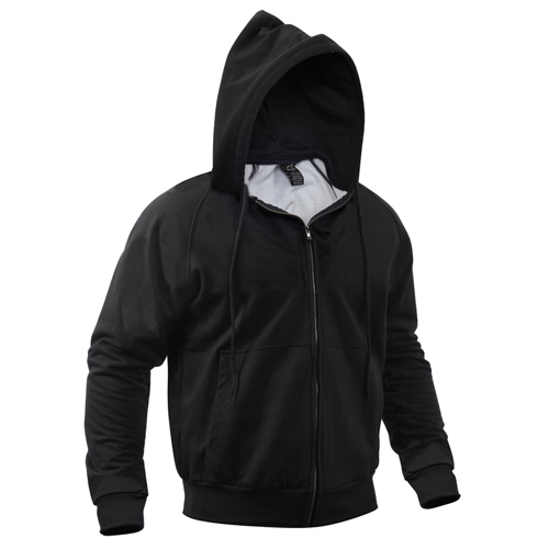 Mens Thermal Lined Hooded Sweatshirt