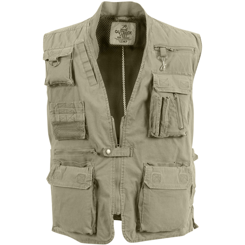 Mens Deluxe Safari Outback Vest
