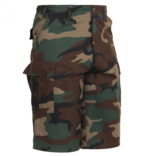 Mens Long Length Camo BDU Short