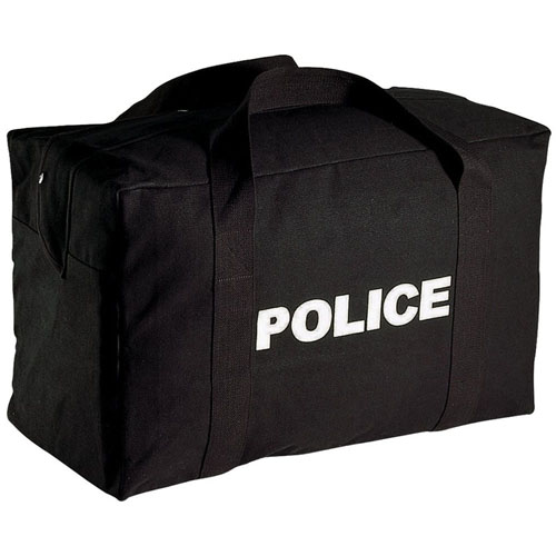 Canvas Large Police Logo Gear Bag