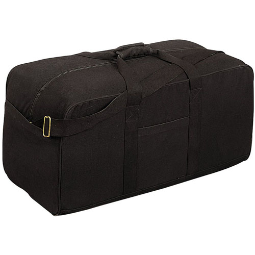 Canvas Black Assault Cargo Bag