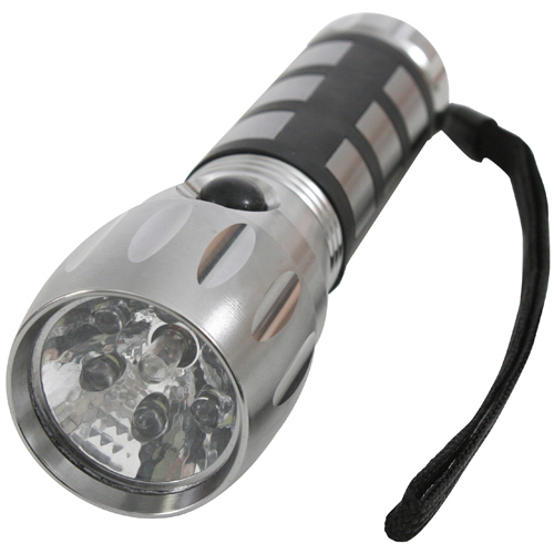 Grey LED 1 Standard Bulb Flashlight