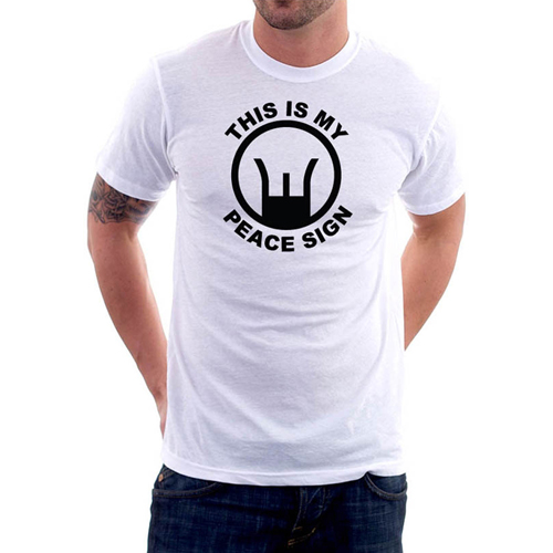 This Is My Piece Sign Custom Printed T-shirt