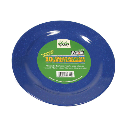 Melamine Plate 10.5 Inch Blue