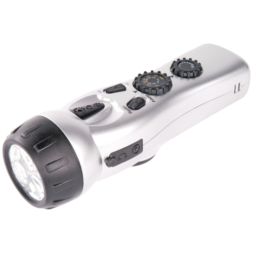 Radio Alarm Flashlight - 4In1 