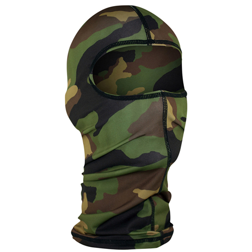 Zan Headgear Woodland Camo Nylon Balaclava