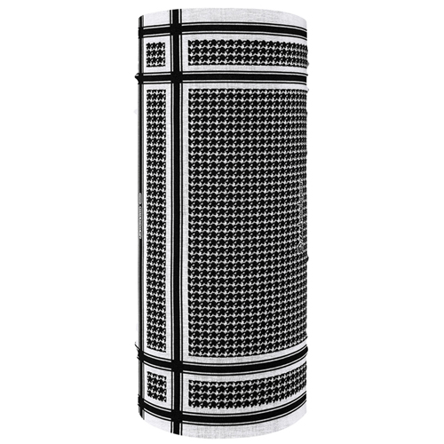 Houndstooth Reg Polyester and Motley Tube - Black and White