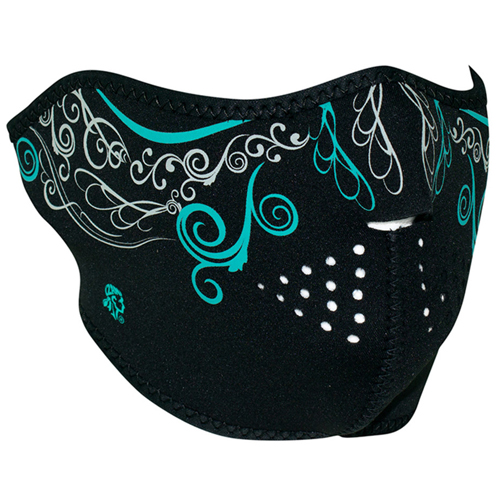 Half Mask Neoprene Glow in the Dark Venetian